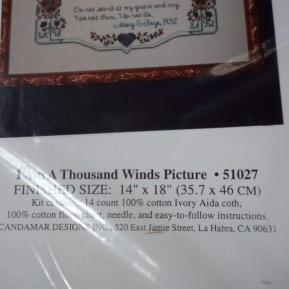 Thousand Winds counted crosstitch kit - Picture 3 of 4